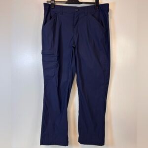 Eddie Bauer Men's Rainier Outdoor Pants Navy Blue Performance Straight Leg 36x29